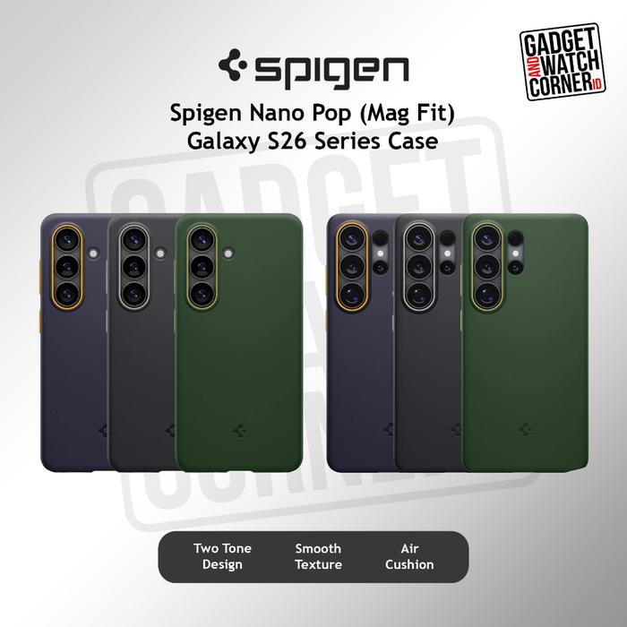 SPIGEN Case for Samsung S26 Nano Pop MagFit Soft Matte Dual Tone Casing