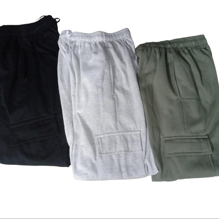 CELANA CARGO PANJANG TEMPEL FLEECE