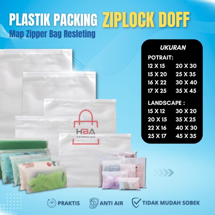 KANTONG PLASTIK PACKING ZIPLOCK ANTI AIR TRAVEL POUCH DOFF BURAM MAP ZIPPER BAG RESLETING STORAGE BO
