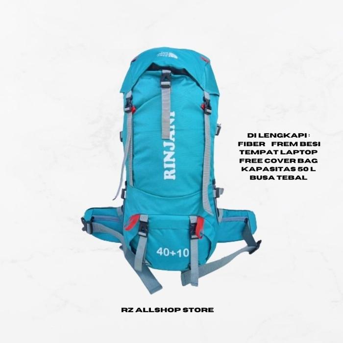 Tas ung Tas Ransel TNf 40+10L Rinjani Single Frame Tempat Laptop Free Bag