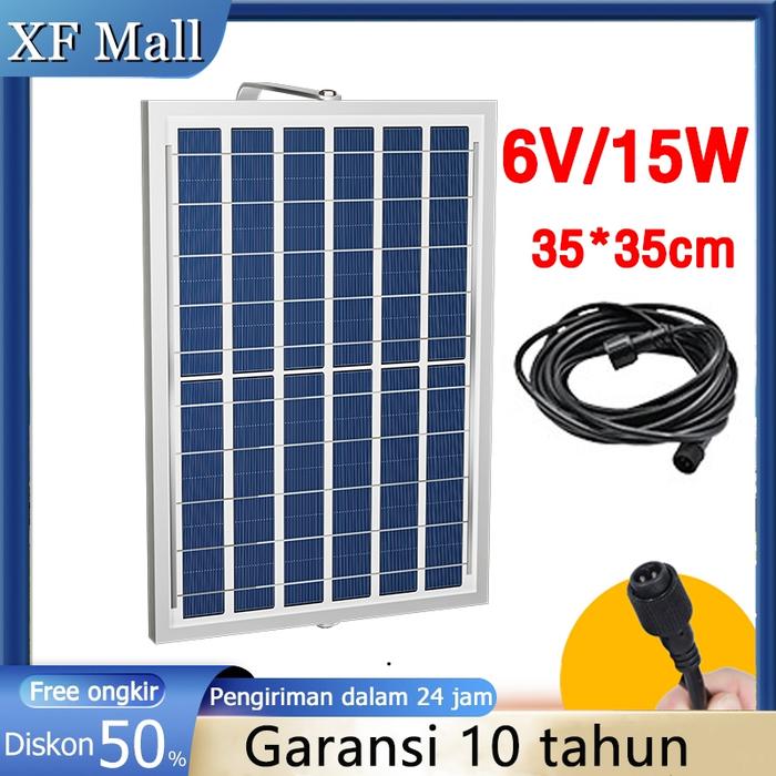 solar panel 15W 35*35cm Papan solar solar cell panel surya 6V