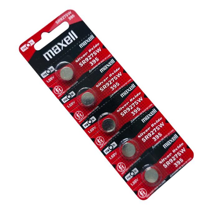 1Pcs Batu Baterai Batre Jam batery SR927 JAM Tangan Maxell 395 SR 927 SW Original Awet Best Seller
