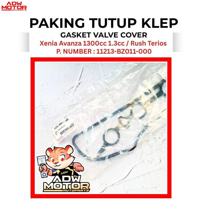 TERBARU!!! Paking Tutup Klep Xenia Avanza 1300cc 1.3cc / Rush Terios 11213-BZ011-000 Cylinder Head