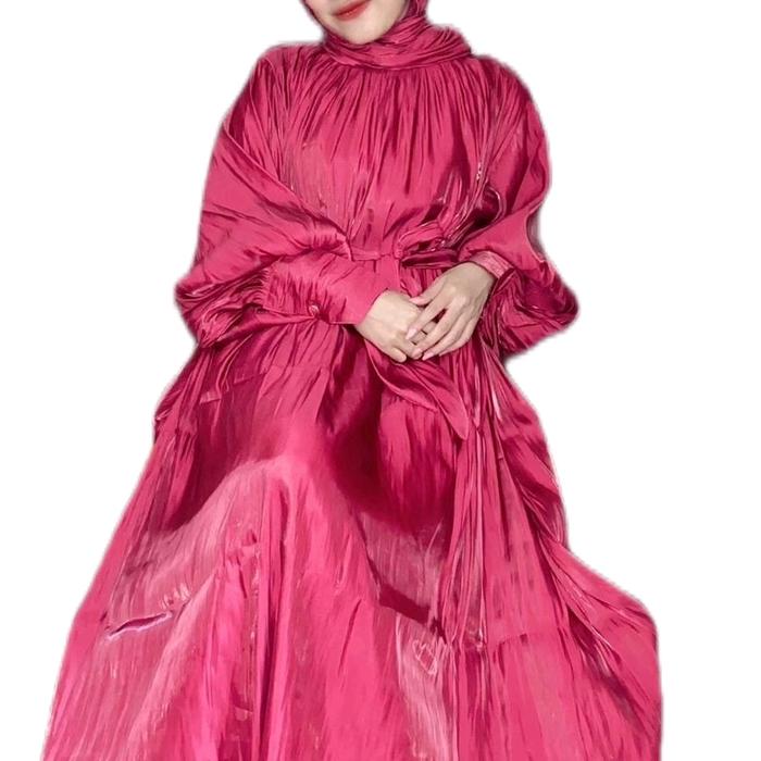Baju Muslimah Syari Shimmer Ultah Shellasaukia Original - Dewasa, Pesta, Maxi, Mewah, Wanita, Dress,