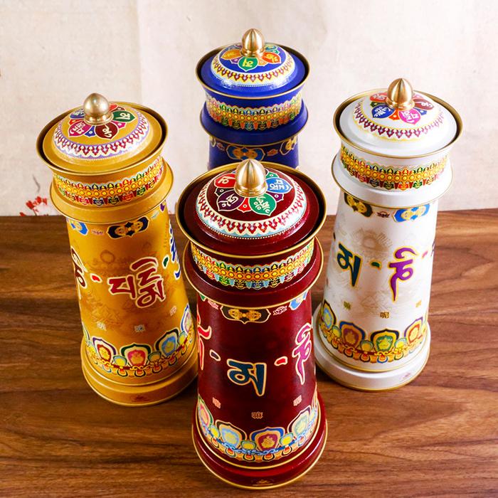 Tibetan Buddhist Supplies Tang Duokuluo Five-element Prayer Wheel