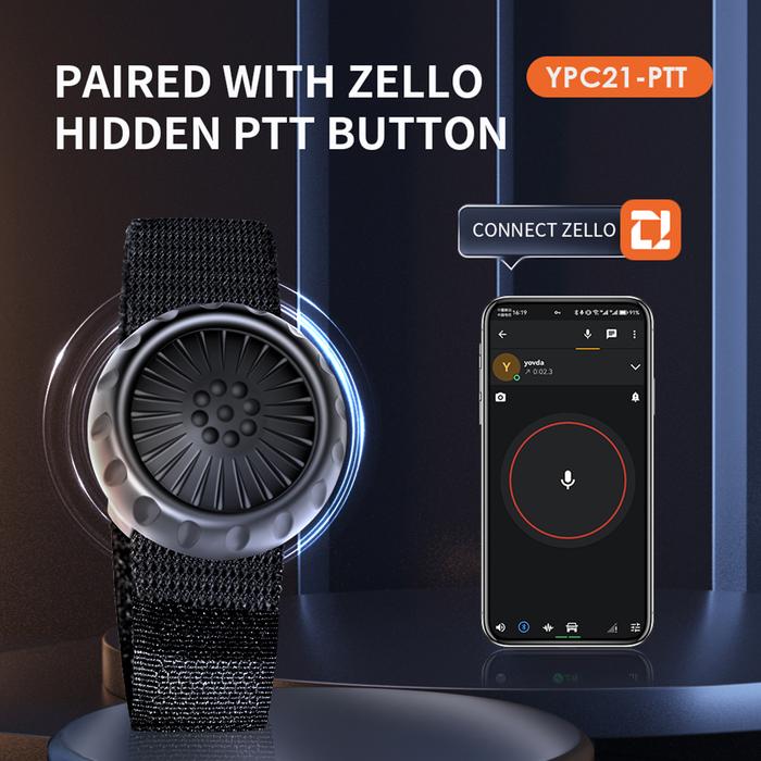 Hands-Free Ptt Walkie Talkie Button Bluetooth-Compatible Wireless Ptt