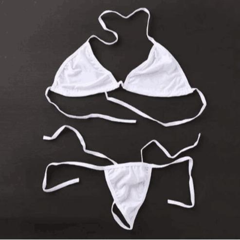 Dezenna Bra Set Wanita Tali G Sting Bikini Polos 5B026 Lingerie Bh