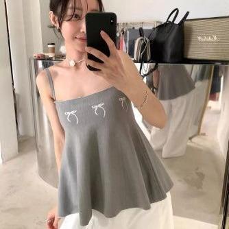 Berynette 0340 Atasan Wanita Borri Tank Top Ribbon Cute Kamisol Crop Casual Dalaman Baju Bangkok 202