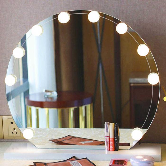 DC 5V 10W Lampu LED Makeup Cermin Cahaya Cermin Rias Lampu Kit