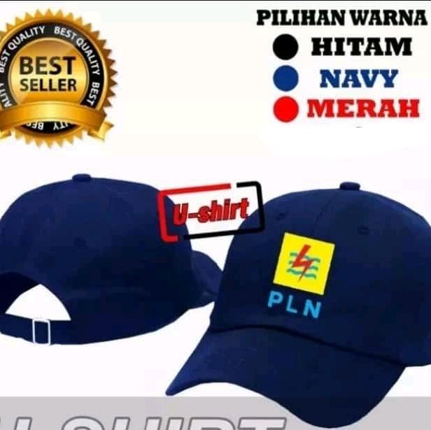 topi nevi pln / topi bordir pln / topi kerja pln