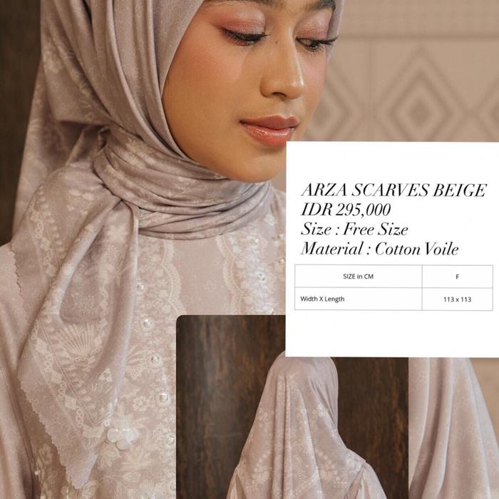 Arza Scarves Beige By Alezalabel