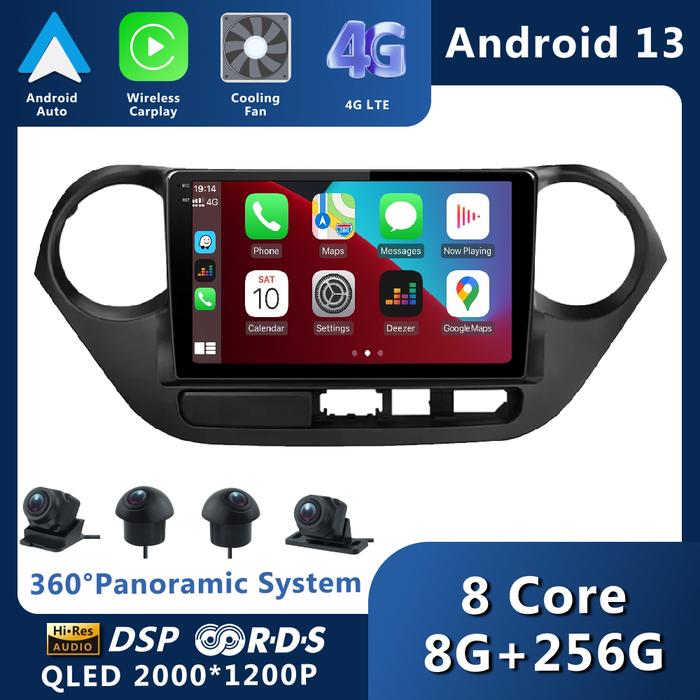 Android 13 For Hyundai Grand I10 2013-2018 Car Radio Stereo