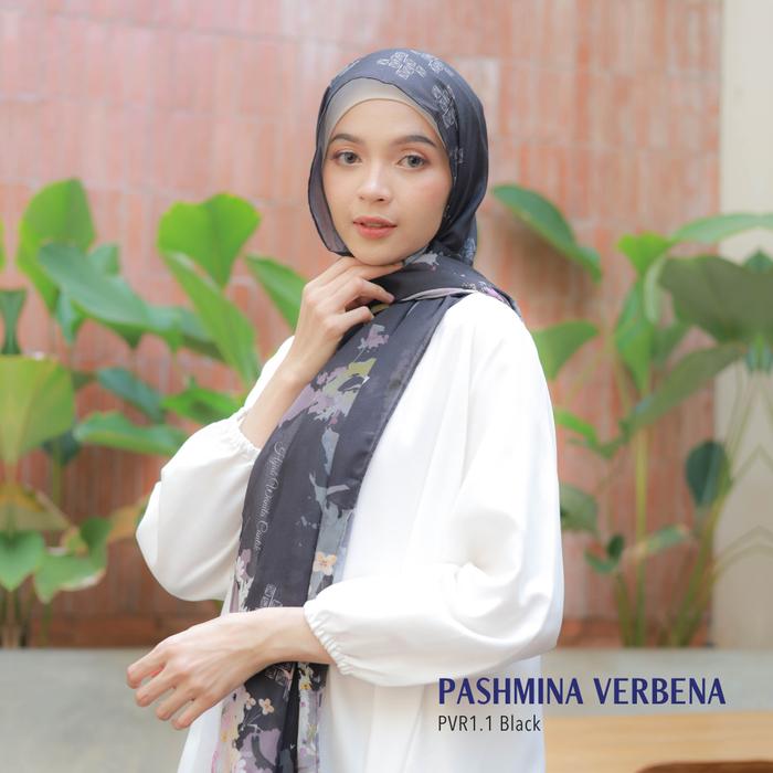 HIRA - Hijabwanitacantik - Pashmina Verbena Voal | Hijab Pashmina Printing Voal Lembut Nyaman Kerudu
