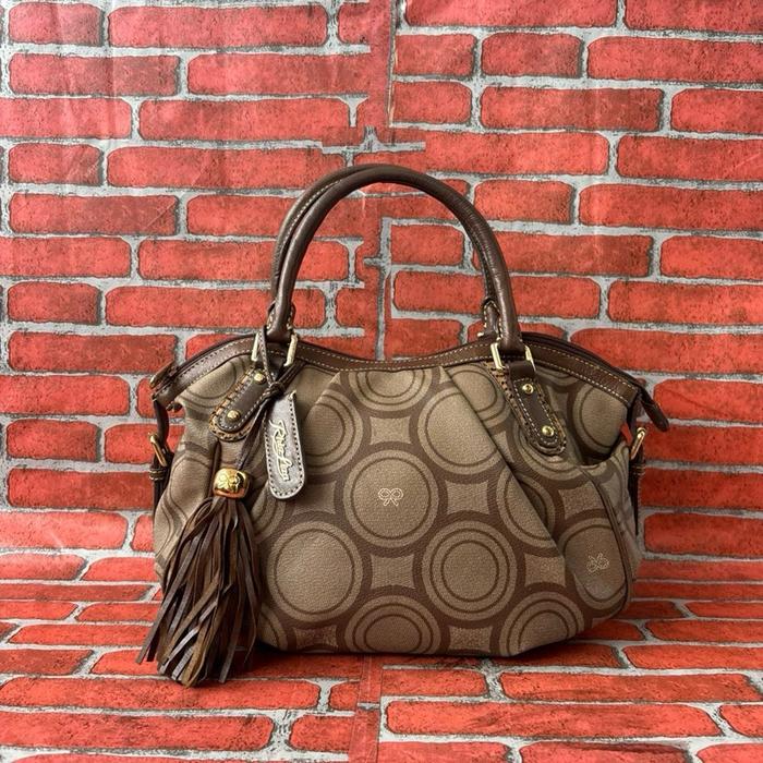 TAS TENTENG PESTA WANITA RHIZ LIZA KULIT SECOND BRANDED / TAS TOP HANDLE WANITA RHIZ LIZA SECOND