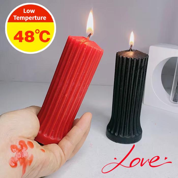 Low temperature candle body safe candle, drop wax, anti-burning candle, 48 ° drop candles cylindrica