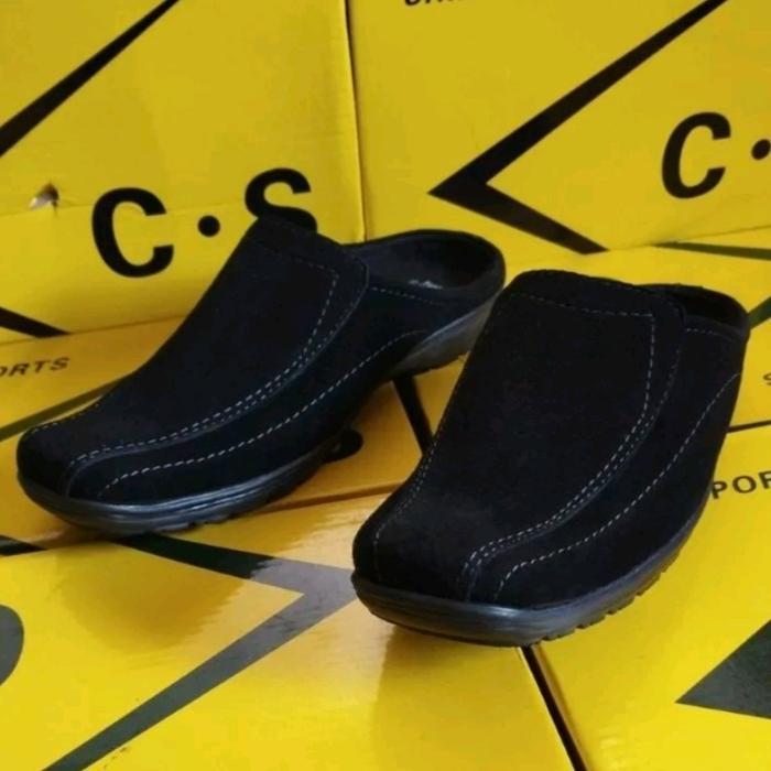 Sepatu Slip On Kickers Pria Sendal Sandal Bustong Slop Kerja Santai Pasti Ori
