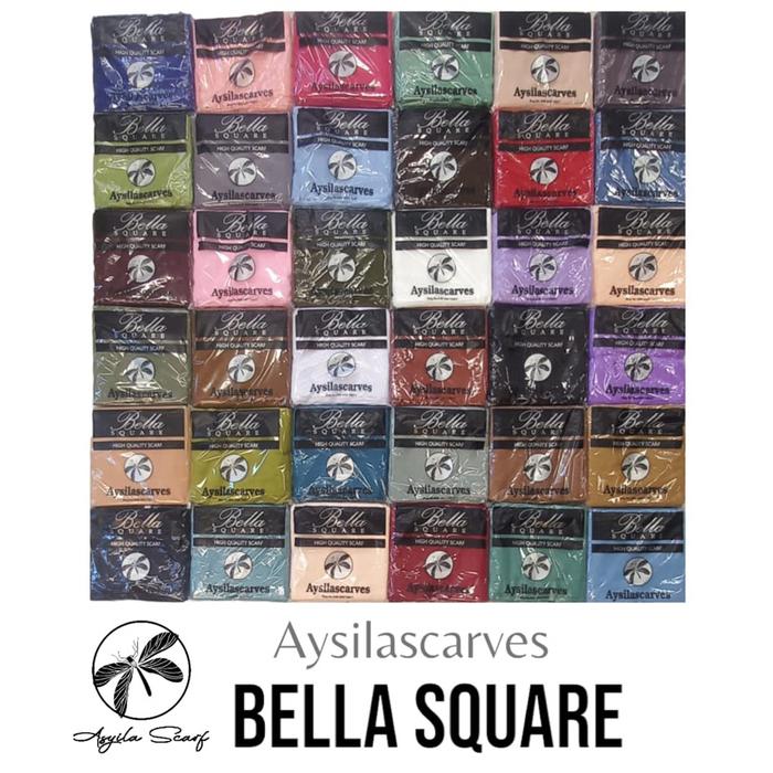 ( grosir 10 pcs )s4 bella exclusive square by aysila scarf