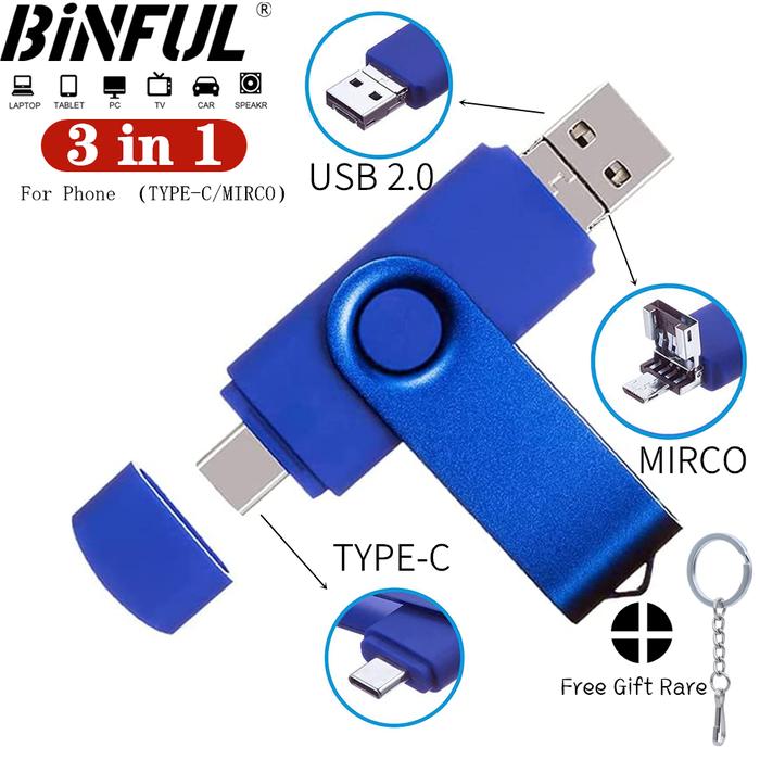 100% Full New OTG USB Flash Drive 512gb 256g128g Pen Drive 64g 32gb