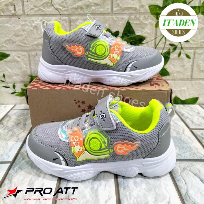 sepatu anak Pro ATT SNI 085 V Abu hijau Putih 28-33 Fashion