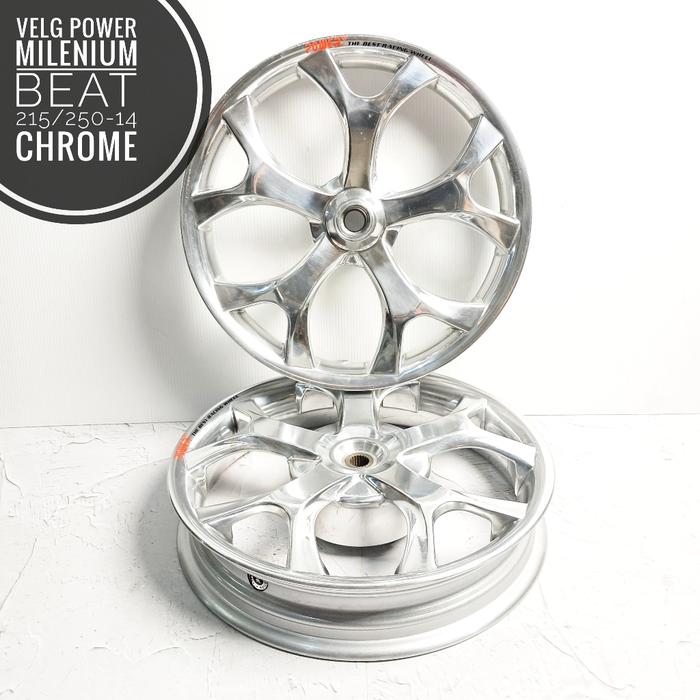 Velg Power Milenium Beat/Vario110/Scoopy Ring 14/Genio ring 14/Spacy ring 14 Crom 215/250x14