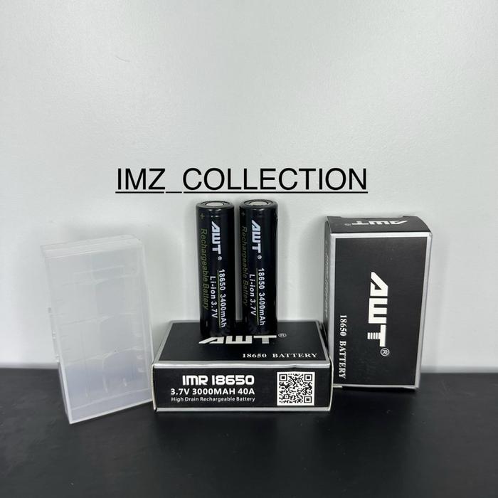 BATERAI AWT HITAM 3000MAH 40 A / BATERAI AWT HITAM 18650 3.7V