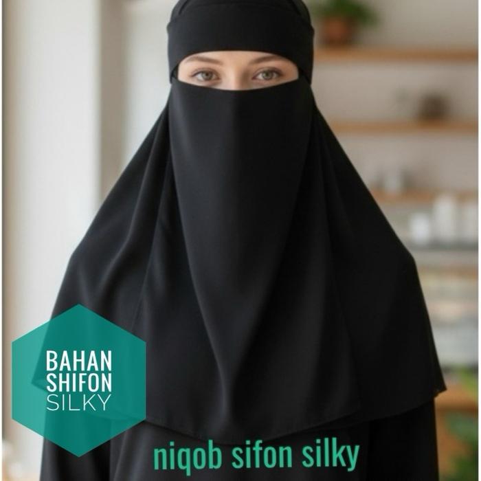 Niqob bandan anak chiffon silky