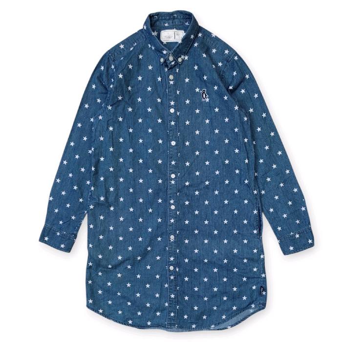 Chocoolate Stars Shirt Dress / Long Shirt