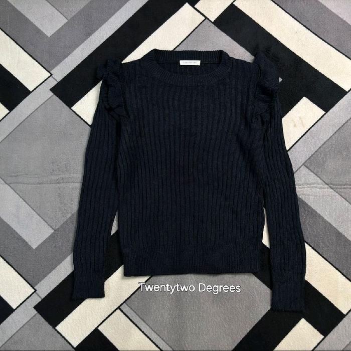 Lowrys Farm Knit Sweater Ruffle