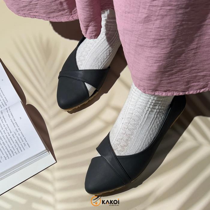 Kakoi Laven Sepatu Casual Wanita Simple Karet Flat Cocok Untuk Acara Formal Dan Informal Shoes