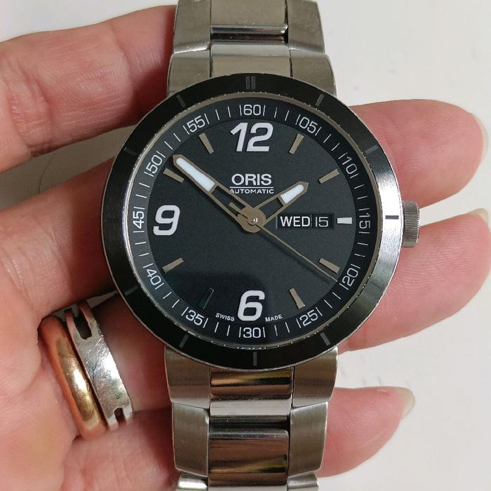 Oris TT1 Day Date 01 735 7651 4764-07 4 25 06B Jam Tangan Pria Otomatis