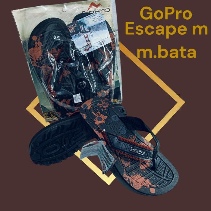 Sandal Pria Dewasa Gopro Escampe M-M Bata Tahan Air Lentur Fleksibel - Sendal Karet