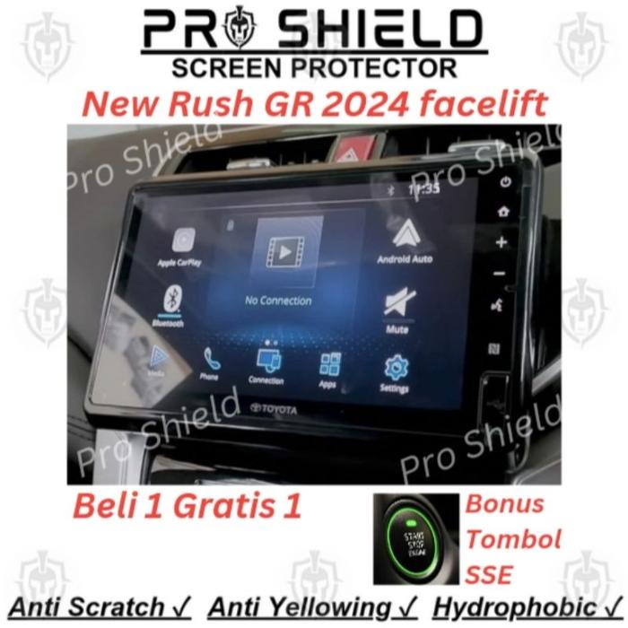 Anti gores head unit toyota Rush GR 2024 facelift