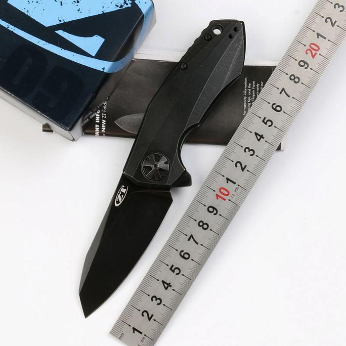 JUFULE 0456 ZT0456 Flipper Folding Knife titanium handle Ball Bearing