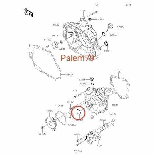 Ring O Seal Tutup Magnet Ori KLX 150 - Sil Magnet Dtracker