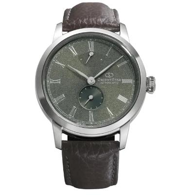 Orient Star M45 F7 Small Second RE-BS0001E Automatic Green Dial Brown Leather Strap