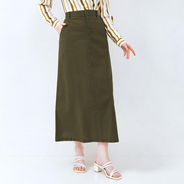 Flamoush Vandes Green Skirt Wanita