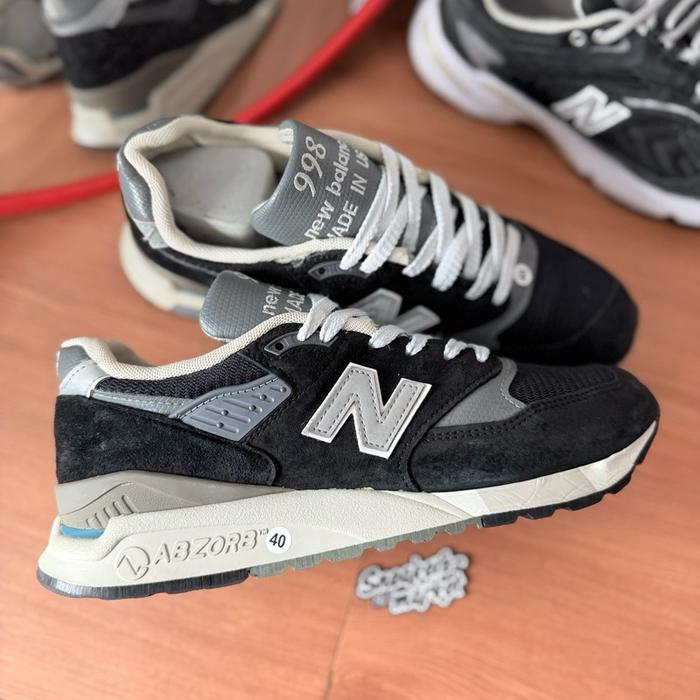 New Balance 998 Made in USA Black Silver Original Spesial Edition - Sneakers second market