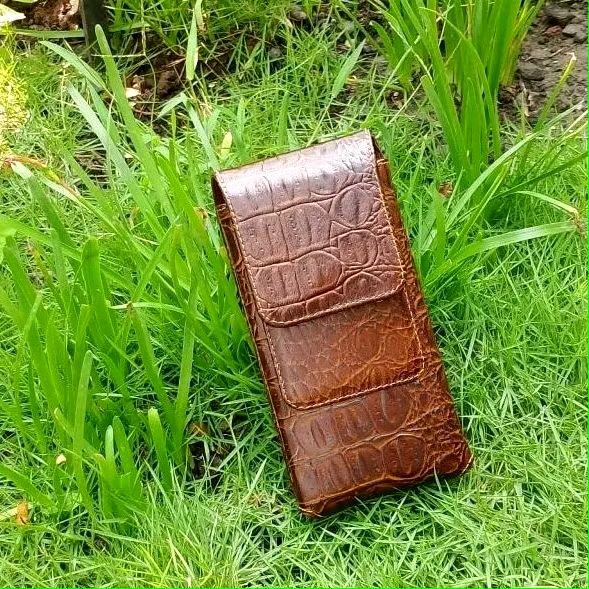 sarung HP bahan kulit sapi asli untuk ukuran HP 7 in Lcd