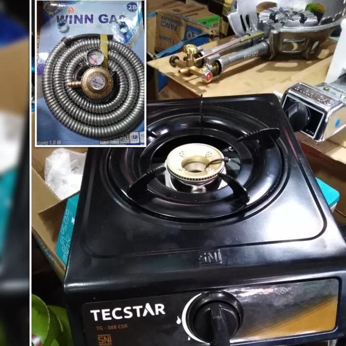 kompor Gas Tecstar + selang regulator winn gas