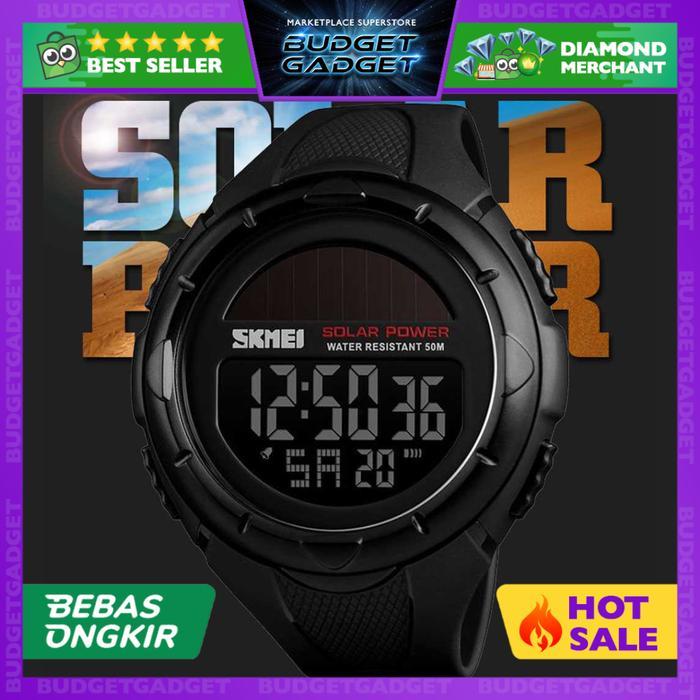 Jam Tangan Digital SKMEI 1405 SOLAR POWER VOGUE Tenaga Pria