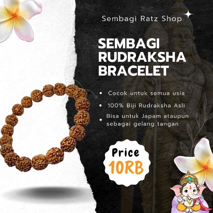 Gelang Rudraksha | Rudraksha Bracelet | Gelang Biji Rudraksha Asli