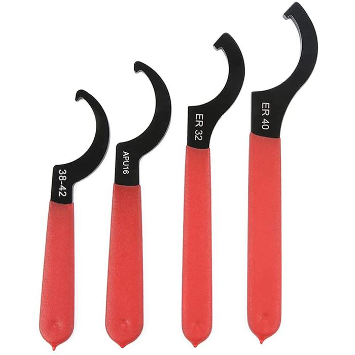 Coilover Wrench, Hook Wrenches Tools Set Shock Spanner Wrench Set C-Shape Spanner Adjustable Spanner