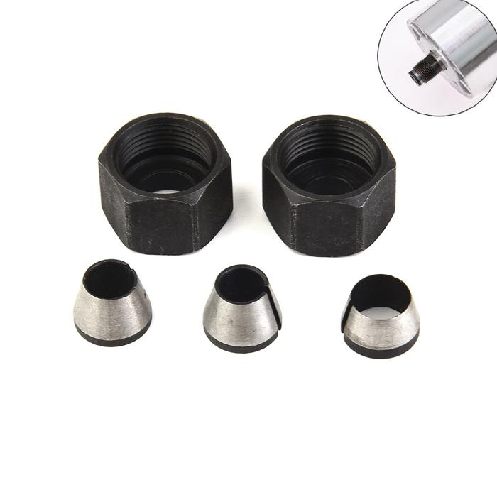 5 Pcs / Set Trimmer Collet Chuck Router Bit Engraving Trimming
