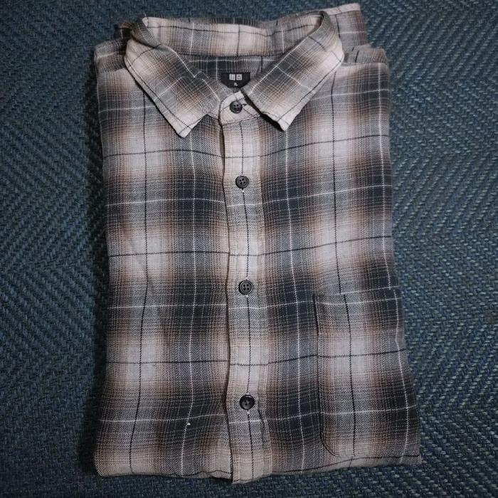 KEMEJA FLANNEL VETERANO UNIQLO ORI SIZE XL