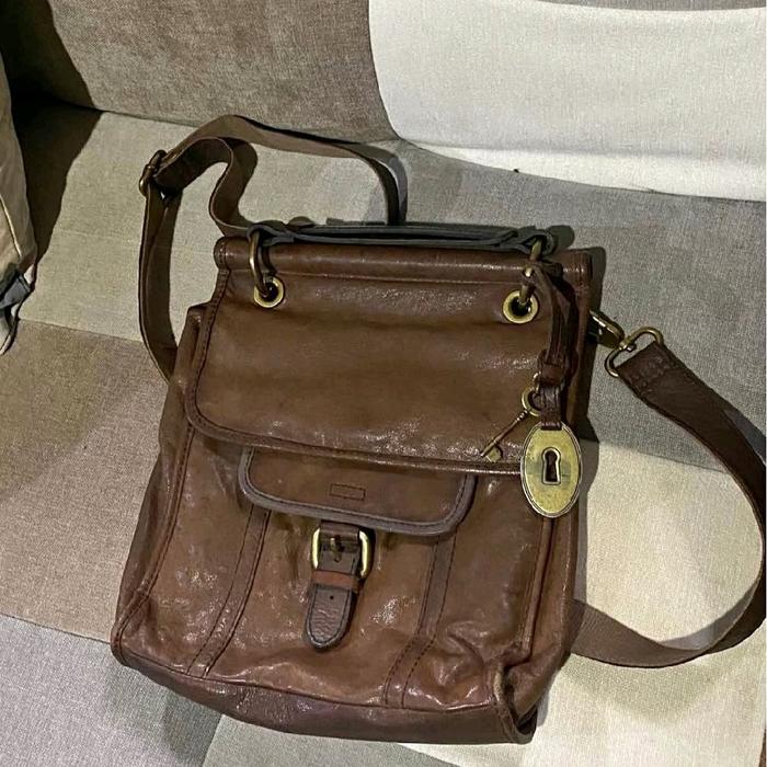 Fossil Long Live Vintage Sling Bag Leather original second istimewa