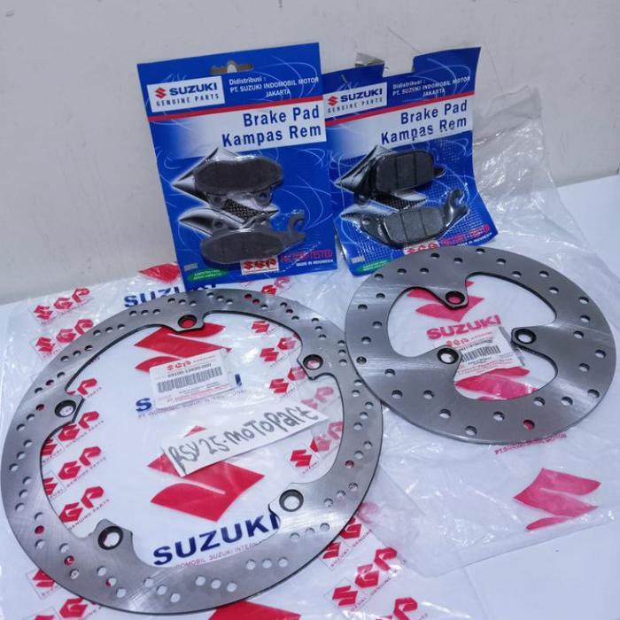 PIRINGAN CAKRAM DEPAN BELAKANG+DISPAD SHOGUN 125 SP SGP