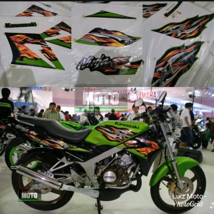 stiker striping ninja ss hijau 2007 OSEAN