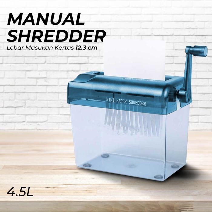 Penghancur Kertas Manual Hand Paper Shredder - WST-123