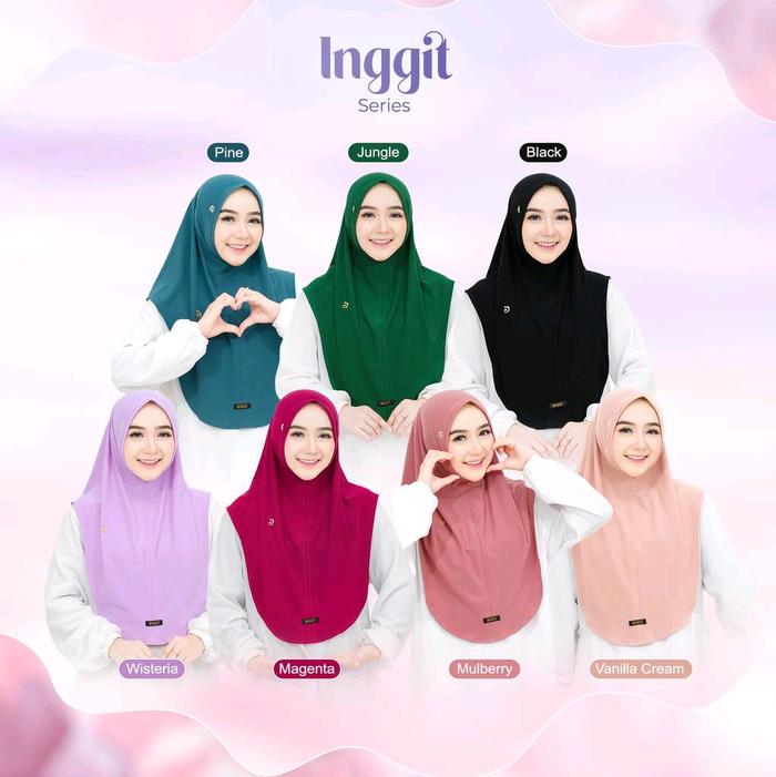 INGGIT BERGO DAFFI HIJAB BERGO CANTIK BERGO POLOS DAFFI Oval Simple