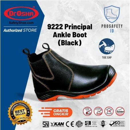 Dr OSHA Principal 9222 S1 Safety Shoes Ankle Boot - Black